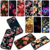Butterfly Rose Flower Red Phone Case for Samsung Galaxy A55 A54 A25 A36 A17 A26 A35 A33 A34 A14 A37 S8 S9 S20 S21 FE S10 Plus
