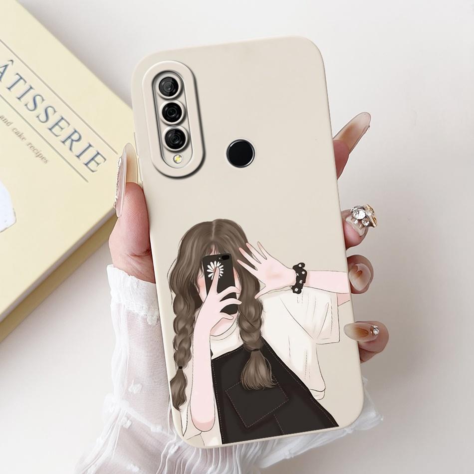 For Huawei Y6p MED-LX9 MED-LX9N New Cute Rabbit Cat Cartoon Case For Huawei Y6P 2020 Lens Protective Soft Silicone Phone Cases