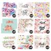 18sheets THANK YOU Greeting Card Set English Blank Envelope Message Blessing Thank You Card Set Holiday DIY Handwritten Blessing Card