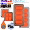 4 beheizte Bereiche Campingstuhl Beheizte Matte Winter USB Elektrische Decke 3 Stufen Wiederaufladbares Heizkissen für Outdoor-Reisen
