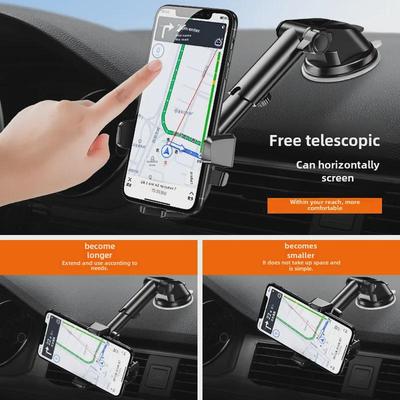 Suporte Multifuncional para Celular de Carro Transfronteiriço com Fixação Automática