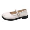 Mary Jane women's shoes 2025 new summer French platform loafers versatile single shoes British style square head small leather shoes