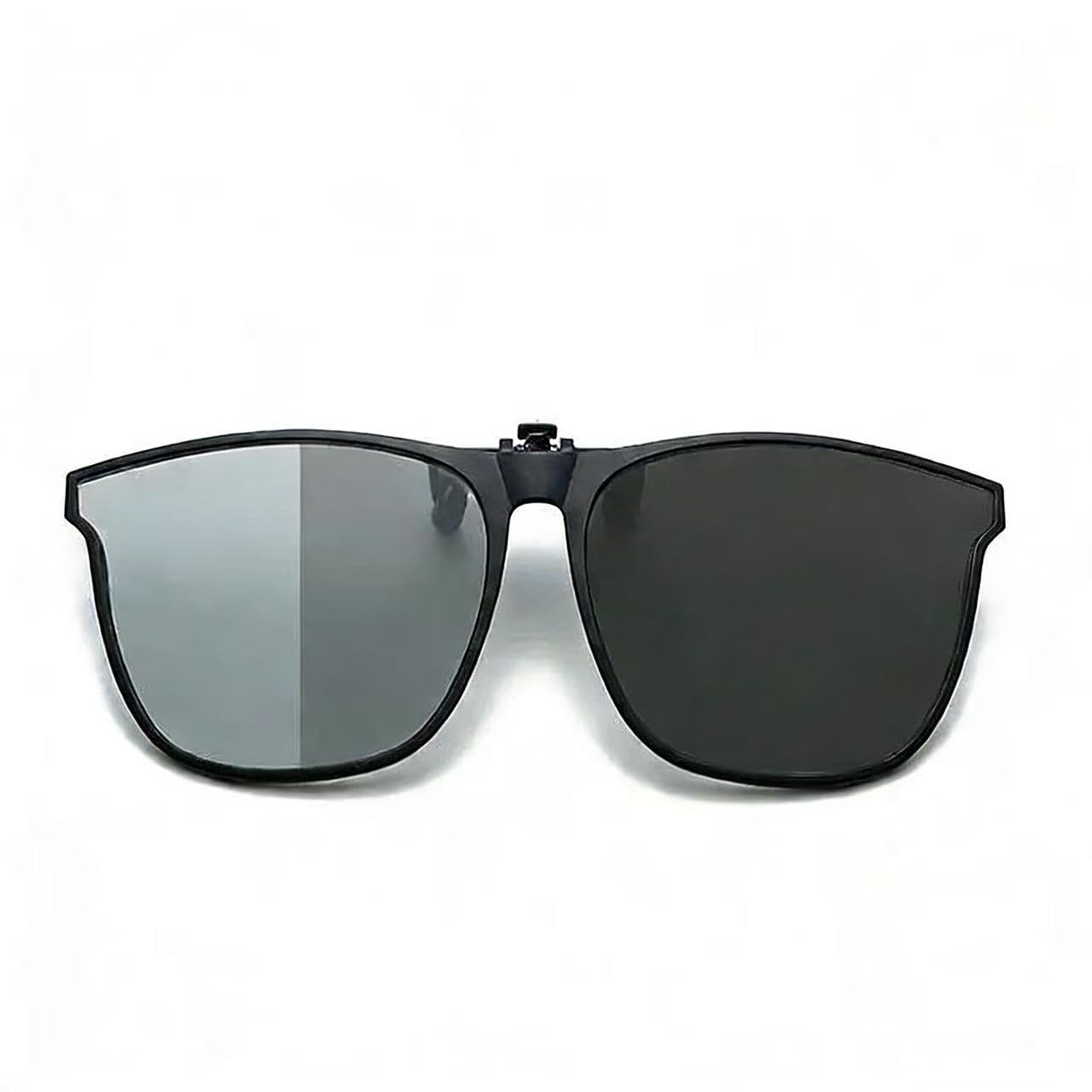 [OptiZen] Photochromic Clip-on Sunglasses, Flip-up Glasses, Polarized Lenses, Unisex, Clip-on Style, Ultra-lightweight, UV Protection, Men s