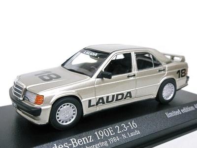 European Limited Scale 190E 1984 W201 Niki Lauda 1/43 Mercedes-Benz 2.3-16 (Gold M)