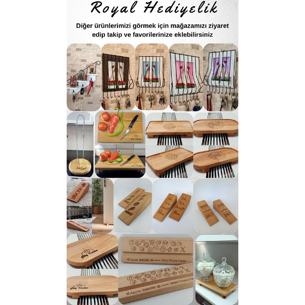 2 Pieces Wooden Door Stopper Door Wedge Stopper Home Sweet Home Home Sweet Home Written Non-slip Felt