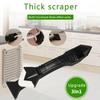 3 In 1 Sealant Angle Scraper Spatula Silicone Grout Caulk Floor Seam Glass Glue Remover Home Removal Tool Kit
