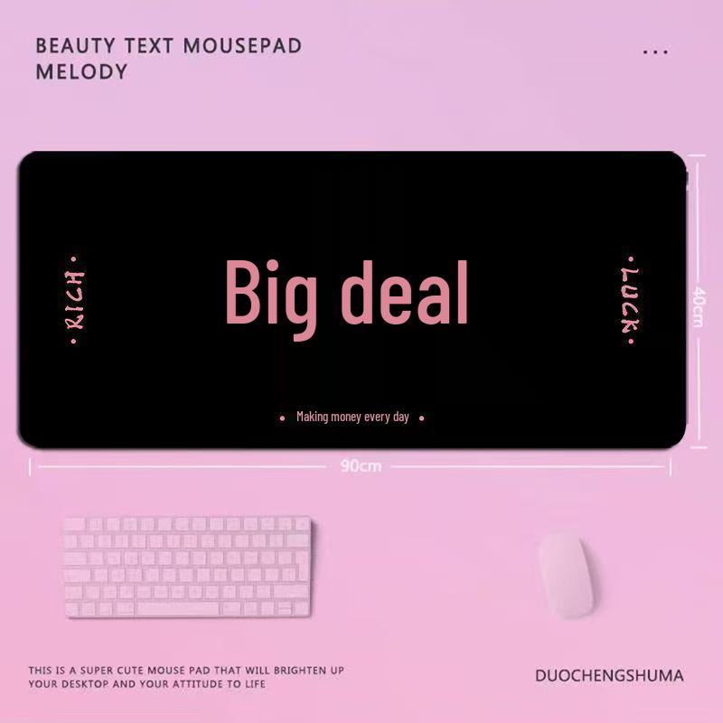 Stylish Large Mouse Pad for Women - Aesthetic, Funny Office Desk Mat, Laptop Keyboard Pad, Stain-Resistant.