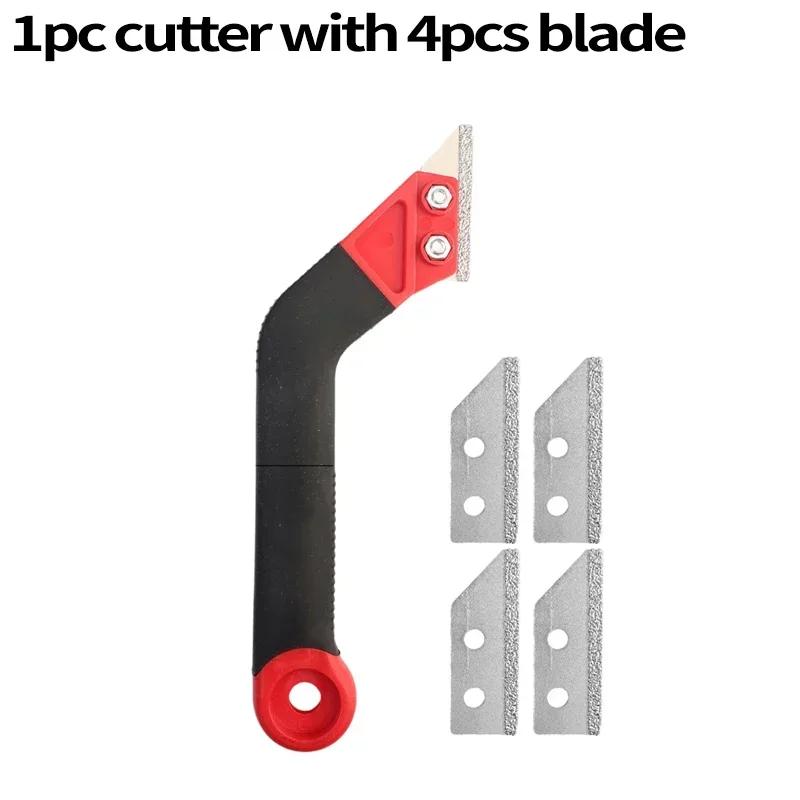 Professional Tile Gap Cleaning Tool Wall Floor Tiles Joint Cleaner Scraper Cement Dust Cleaning Removal Scraper with Knife Blade