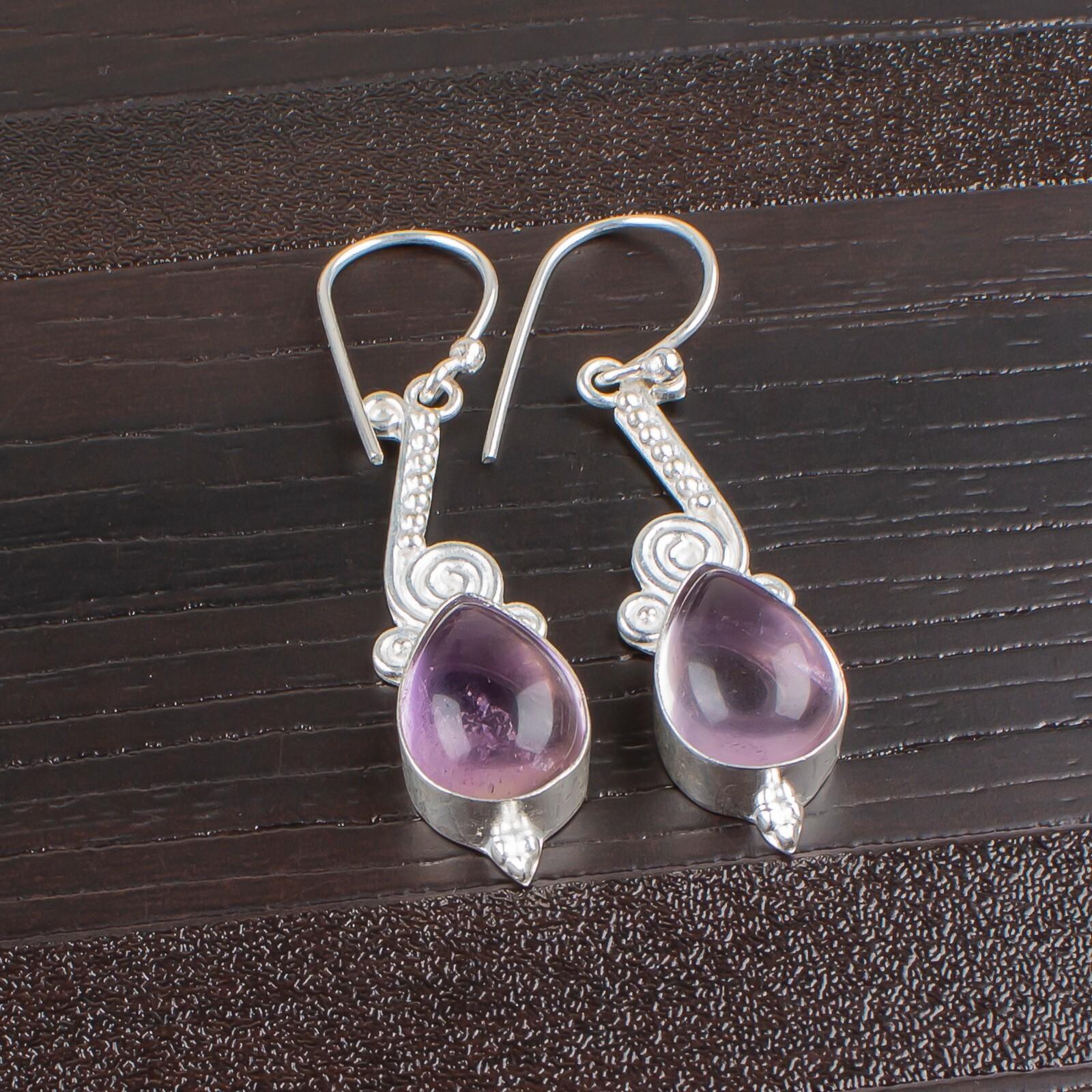 

Оригинальный Аметрин Драгоценный Камень 925 Стерлинговое Серебро Прекрасные Ювелирные Серьги 2,10 EE-37-19