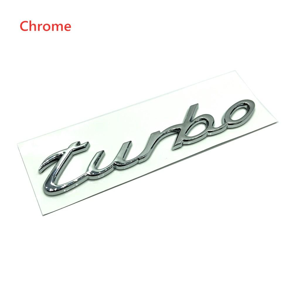 1Pc 3D Turbo 4 S Logo Car Emblem Accessories for Panamera Cayman Boxster Cayenne Macan
