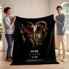 Aries Zodiac Floral Art Blanket for All Seasons Blanket Lunch Break Throw Gift