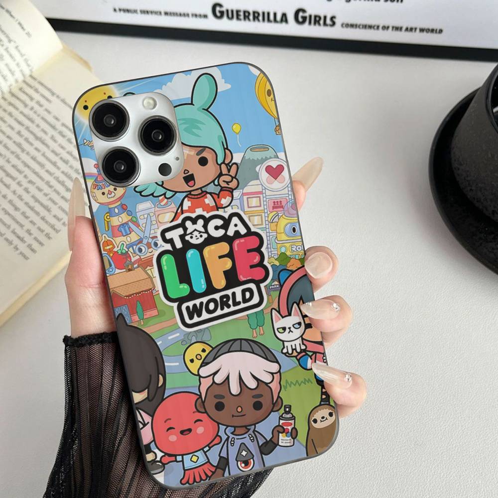 Toca Boca Toca Life World Phone Case For IPhone 17 16 15 11 12 13 14 Pro Max Soft Corrugated Silicone Cover Case