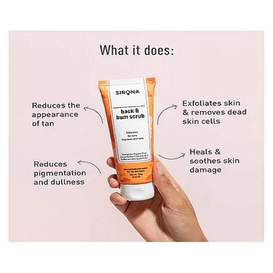 Sirona Exfoliating Coffee Back & Bum Scrub 100gm