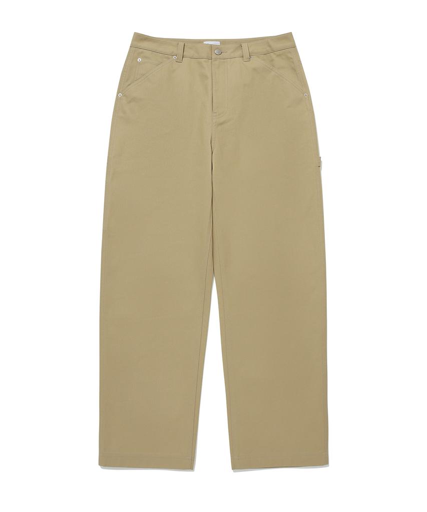 COVERNAT Semi-Wide Fit Work Pants Beige