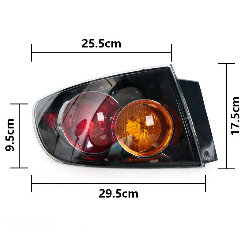 For Mazda 3 Sedan 2004-2010 Body Parts Outer Tail Light Rear Brake Lamp Turn Signal Light Assembly Car Accessories