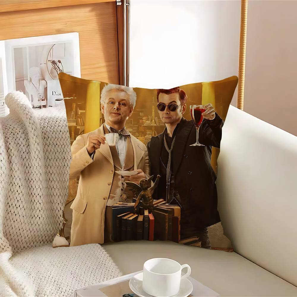Klassische TV-Serie G-GoodS O-Omen Kissenbezug Abnehmbarer Waschbarer Kissenbezug – Ganzjährig Weiches Leinen