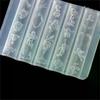 3D Relief Silicone Nail Molds - Angel Clock Heart Lock Templates, DIY Nail Art Decor Stamping Plates Manicure Design Tools
