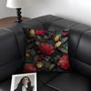 Elegant Flowers Cushion Cover Natural Linen Organic Fabric DoubleSided Printing Sofa Home Decor Gift Pillow Case
