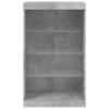 Vidaxl Szafka Z Oświetleniem Led, Szarość Betonu, 60,5X37X100 Cm