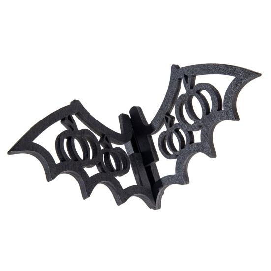 Bat Decoration Hollow Spider Spooky Easy Assembly Reusable Wooden Black Bat Ornament Centerpiece Party