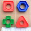 4 Set Kids Plastic Screw Toys Montessori Insert Blocks Bolts And Nuts Shape Puzzle  Toys For Children Train Fine Motor Skills