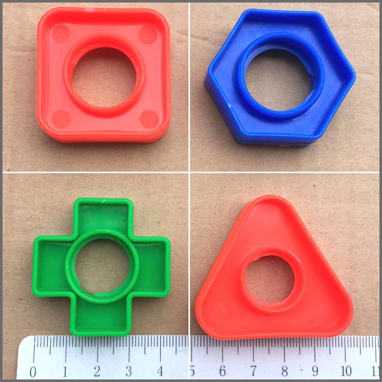 4 Set Kids Plastic Screw Toys Montessori Insert Blocks Bolts And Nuts Shape Puzzle Toys For Children Train Fine Motor Skills