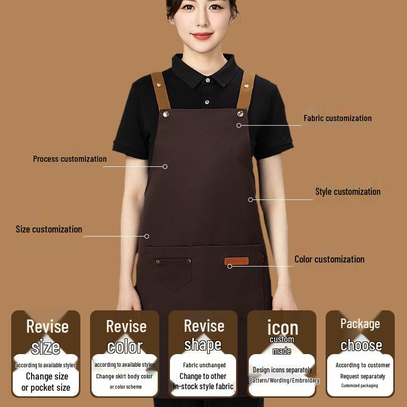 Custom Waterproof Oil-Proof Catering Kitchen Apron