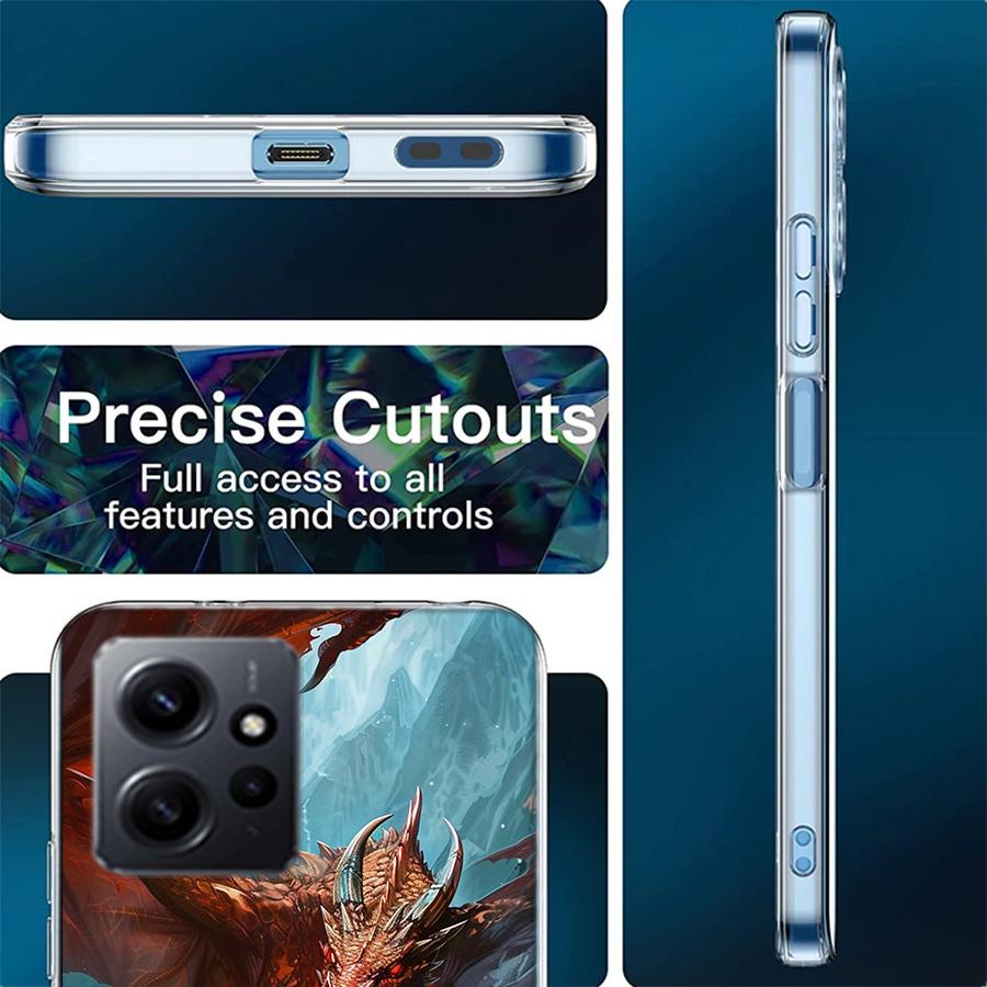Game D-Dungeons D-Dragons D-DND Phone Case For Redmi 12 13C 12C 15C 9 10 10C Note 13 Pro Plus 14 15 Pro 9T 9C 9A TPU Soft Cover