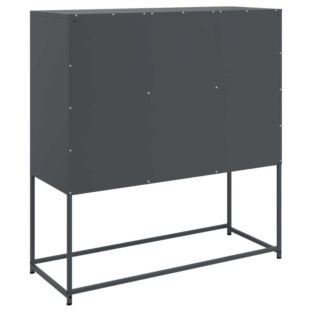 Sideboard Anthracite 100.5 x 39 x 107 cm Steel