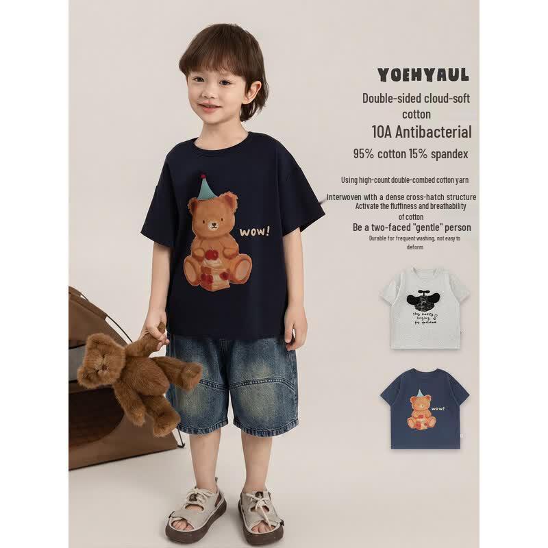 YouYou Boys' Cartoon Short Sleeve T-Shirt