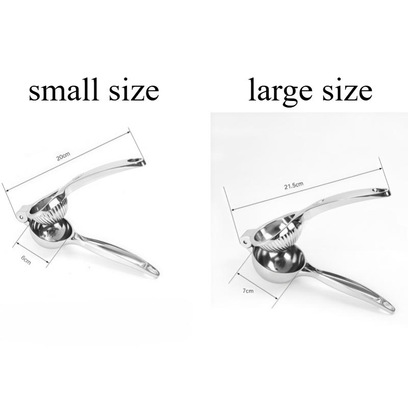 Ruční odšťavňovač z nerezové oceli Procesor Lis na citron Pomerančové ovoce Domácnost Citronová spona Lisování ovoce Kuchyňské doplňky