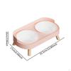 Cat Dog Water Food Bowl Easy to Feeding Dish Raised for Kitten Small Medium Dogs