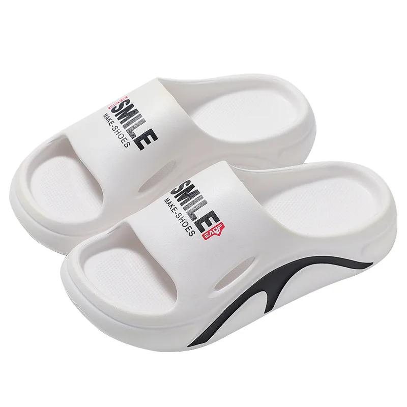 Summer Men Slippers Fashion Non-Slip Wear-resistant Soft Beach Outdoor Thick Sole EVA Flip Flops