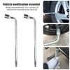 2pcs 21mm Car Spare Tire Lug Wrench L Type Hex Key Slotted End Socket Lug Wrench For Car