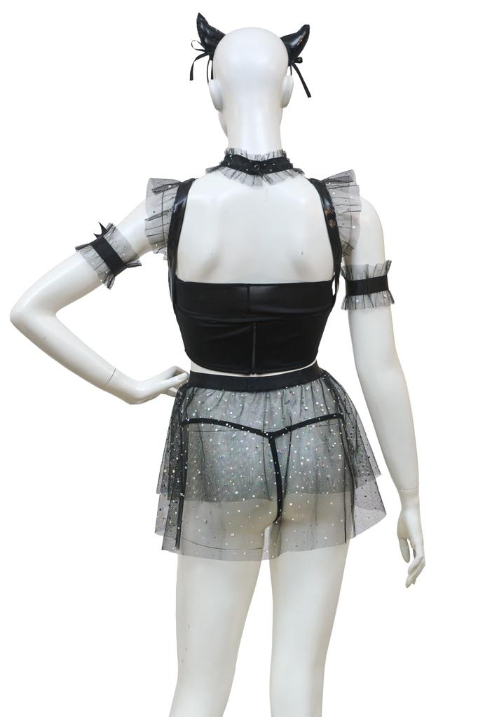 Clearstone Royal Nudie Cosplay Halloween Premium Succubus Women's Black