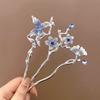 New Glitter Broken Crystal Hairpin For Women Neo-chinese Style Butterfly Peacock Feather Bowknot Hair Stick Girls Hair Accessory