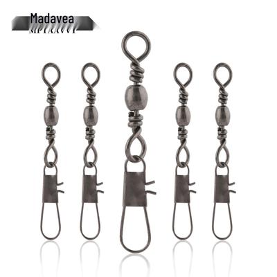Anti-Tangle Quick Connector B Snap Swivel 8-Shape Ring for Sea Rod Lure Fishing Accessories