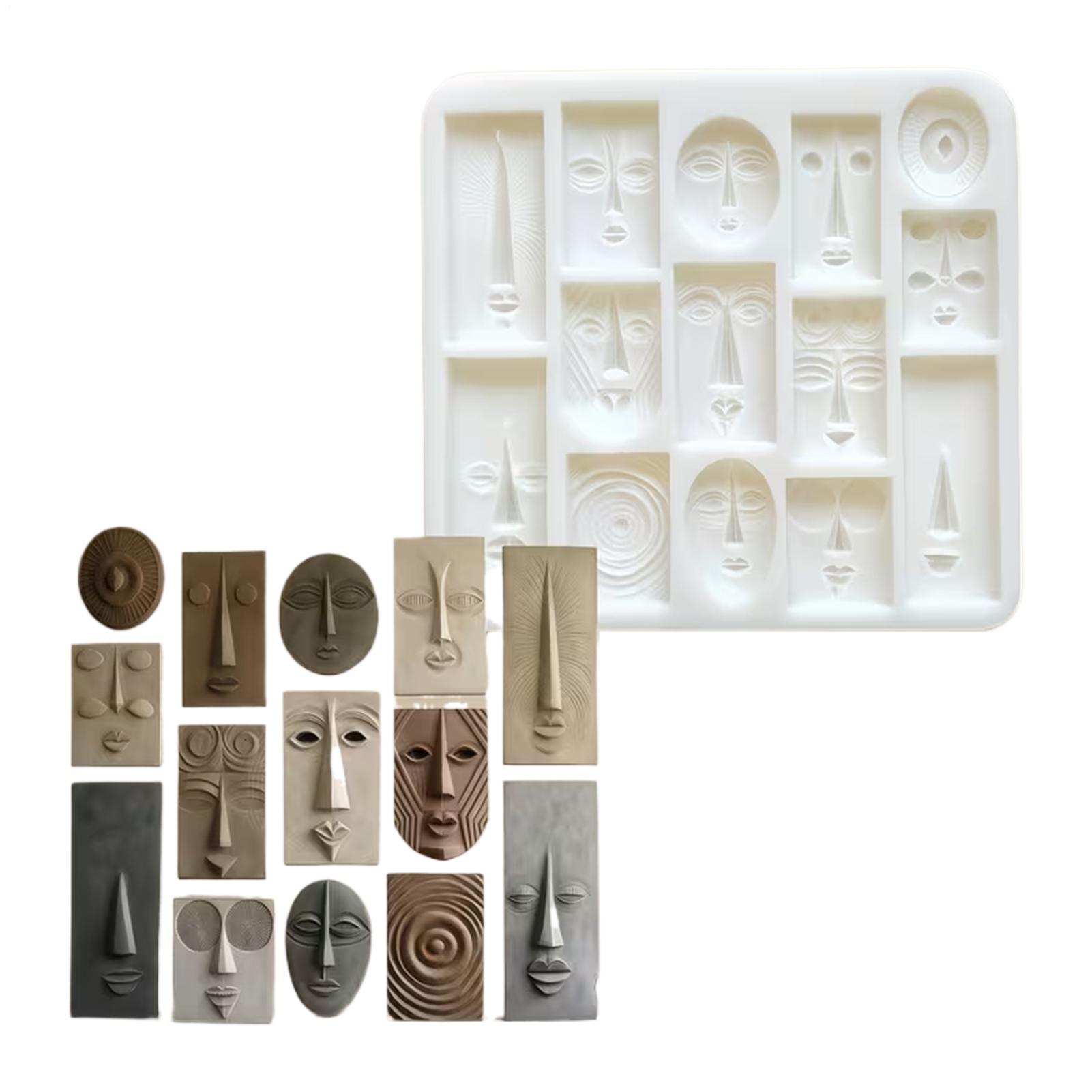 

Food Grade Art Face Styling Baking Mold Unique Abstract Face Shaped Cake Molds For Chocolate Jelly Mousse Food DIY Craft China Mainland