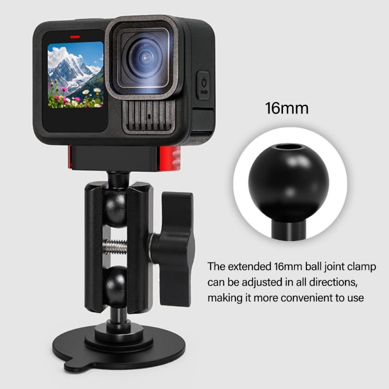 Strong Adhesive Sticker Camera Holder 16mm Ball Head for Action Camera Motorcycle Base Suction Cup Mount