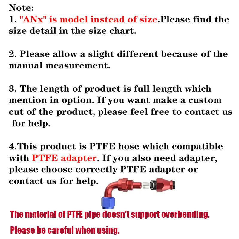 

1M/2M/3M/5M AN3 AN4 AN6 AN8 AN10 Car Racing Hose 304 Stainless Steel Braided PTFE Brake Hose Fuel Oil Line Oil Cooler Hose Pipe 1M AN4 ID4.83mm