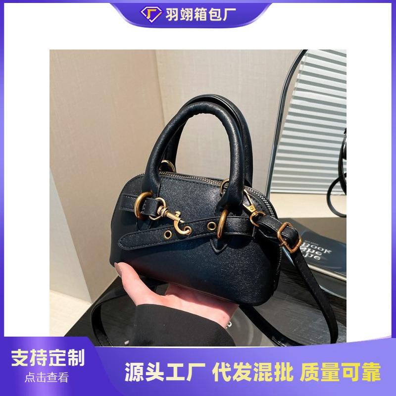 Premium niche bag women's autumn and winter retro new casual shoulder messenger bag portable shell bag