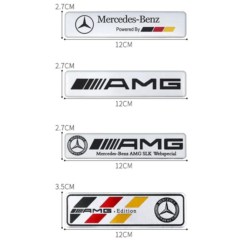 New Car Emblem Sticker Accessories Mercedes Benz AMG Brabus Maybach Smart W204 GLC CLA GLK W205 W203 W206 W108 W124 W126 W140