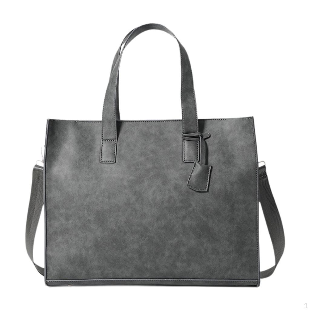 Men's Classic Leather Tote Bag for Work And Travel
