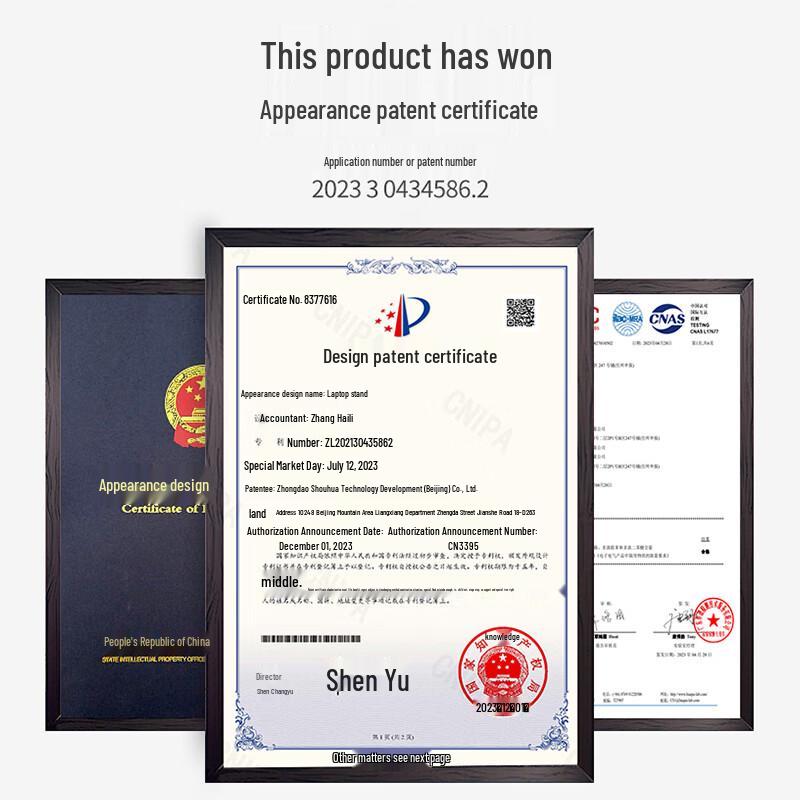 ATSCORE Ergonomic Carbon Steel Laptop Stand