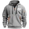 New Models Autumn Winter Men's Leisure Sports Multi-zip Arm Pocket Hoodie Jumper Hoodie Sports and Leisure Jacket