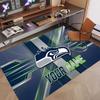 Custom Rug Seattle Seahawks Pattern Print Name Text Soft Non‑Slip Floor Carpet for Home Indoor Decoration