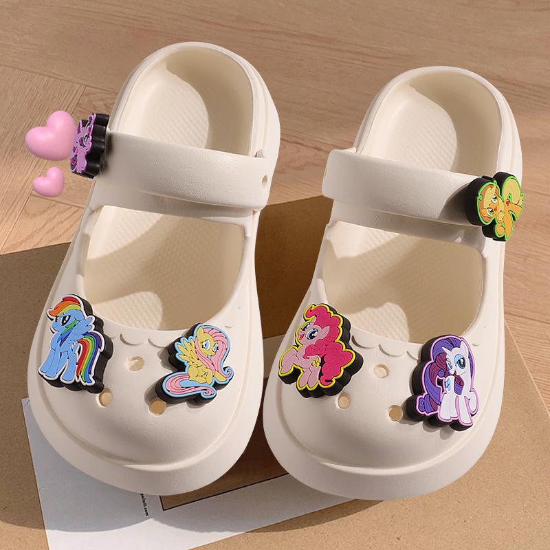 Garden Shoes Age-Size Female Parent-Child Beach Sandals Light Bottom Hole Shoes DIY