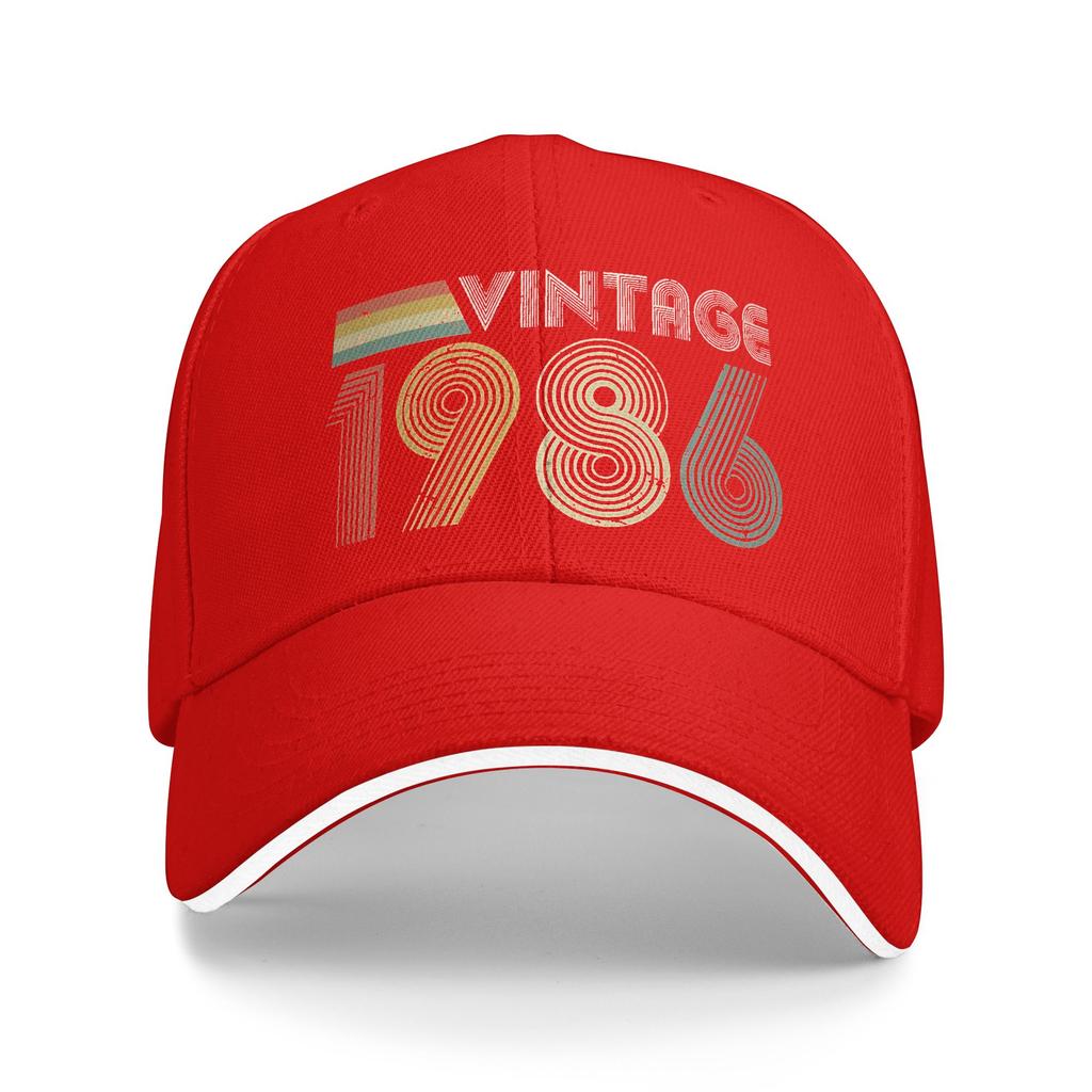 WoUnisex Unisex Vintage 1986 40th Birthday Gift Outdoor Hat Summer 40 Years Old Sun Cap Casual Baseball Cap 2026 Sunscreen Hats