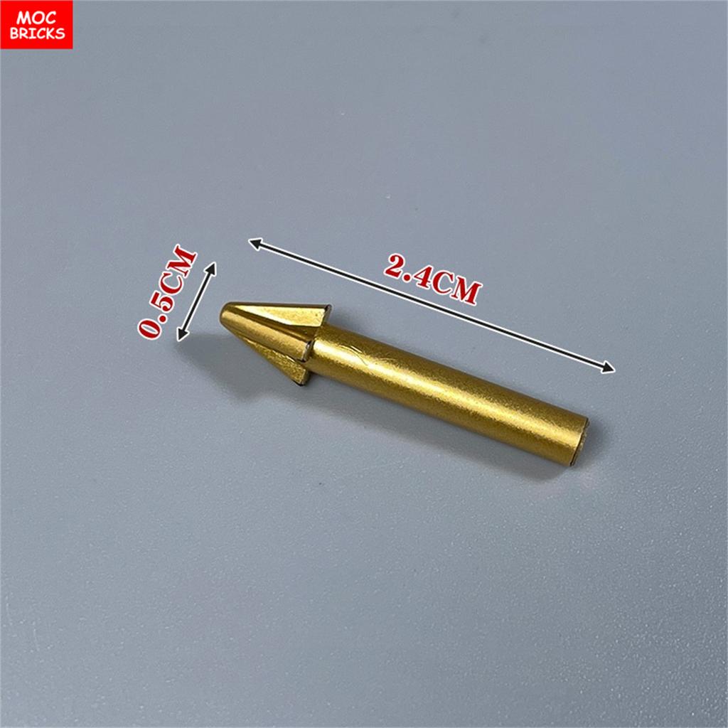 Non-Toxic Moc Bricks Fork Harpoon 4Cm Action Figure Ninja Arrows 18041 Diy Toys Educational Building Blocks Kids Gifts