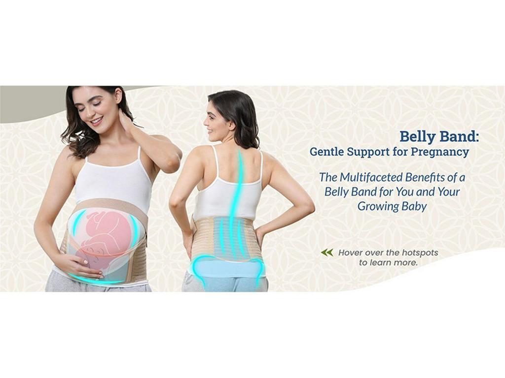Breathable Maternity Belly & Back Support Band - Adjustable Prenatal Relief for Pregnant Women
